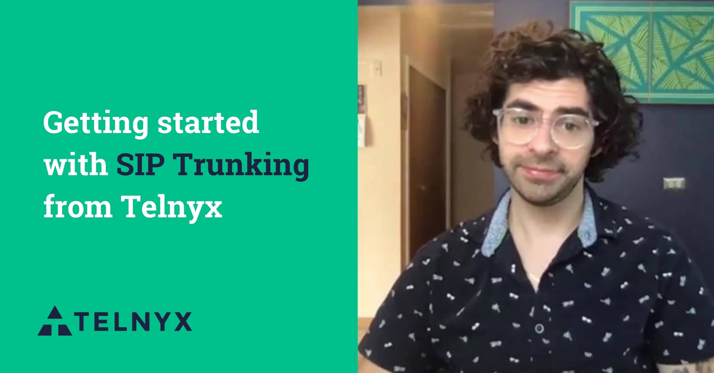 Video still for getting started with SIP trunking from Telnyx