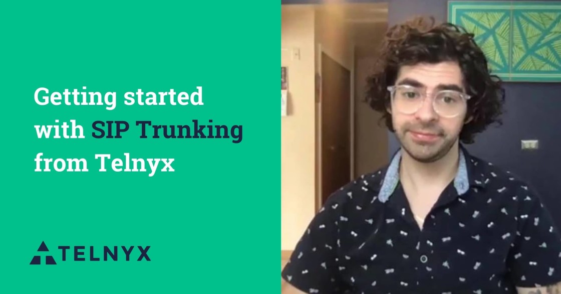 Video still for getting started with SIP trunking from Telnyx