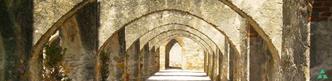 Historical archways banner, San Antonio