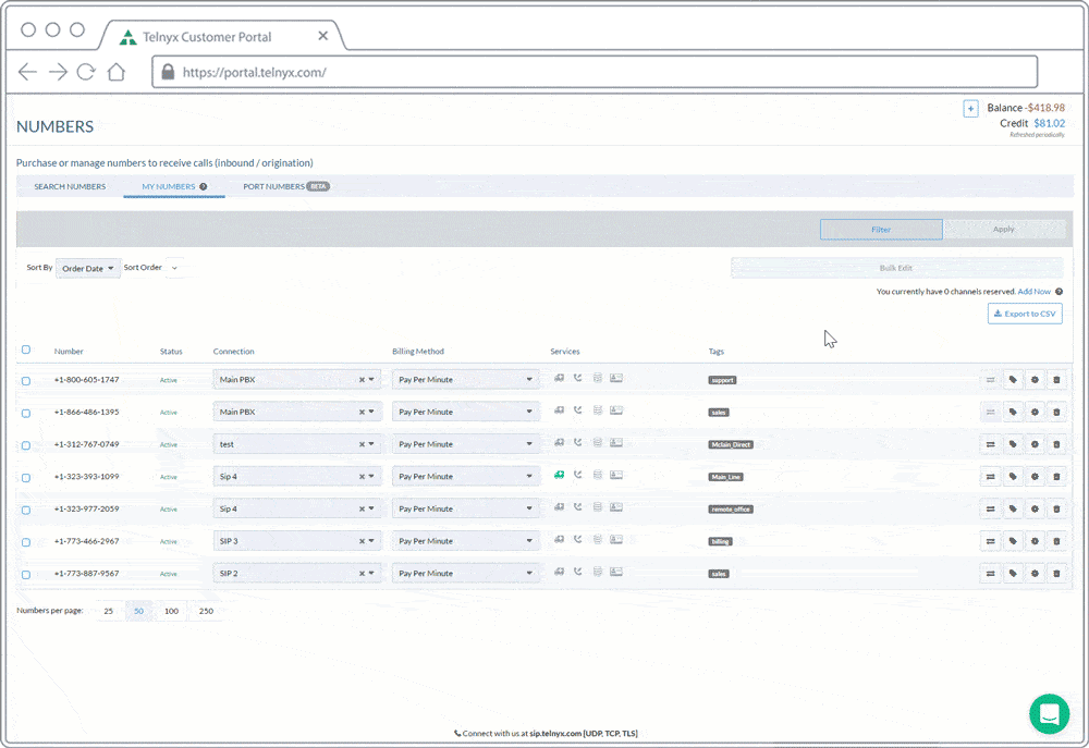 Channel Billing With Callout