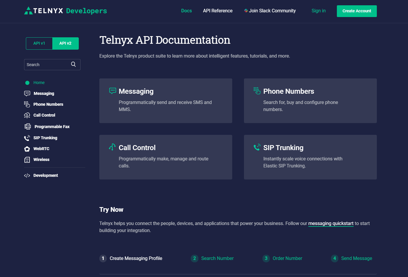The Telnyx Developer Center