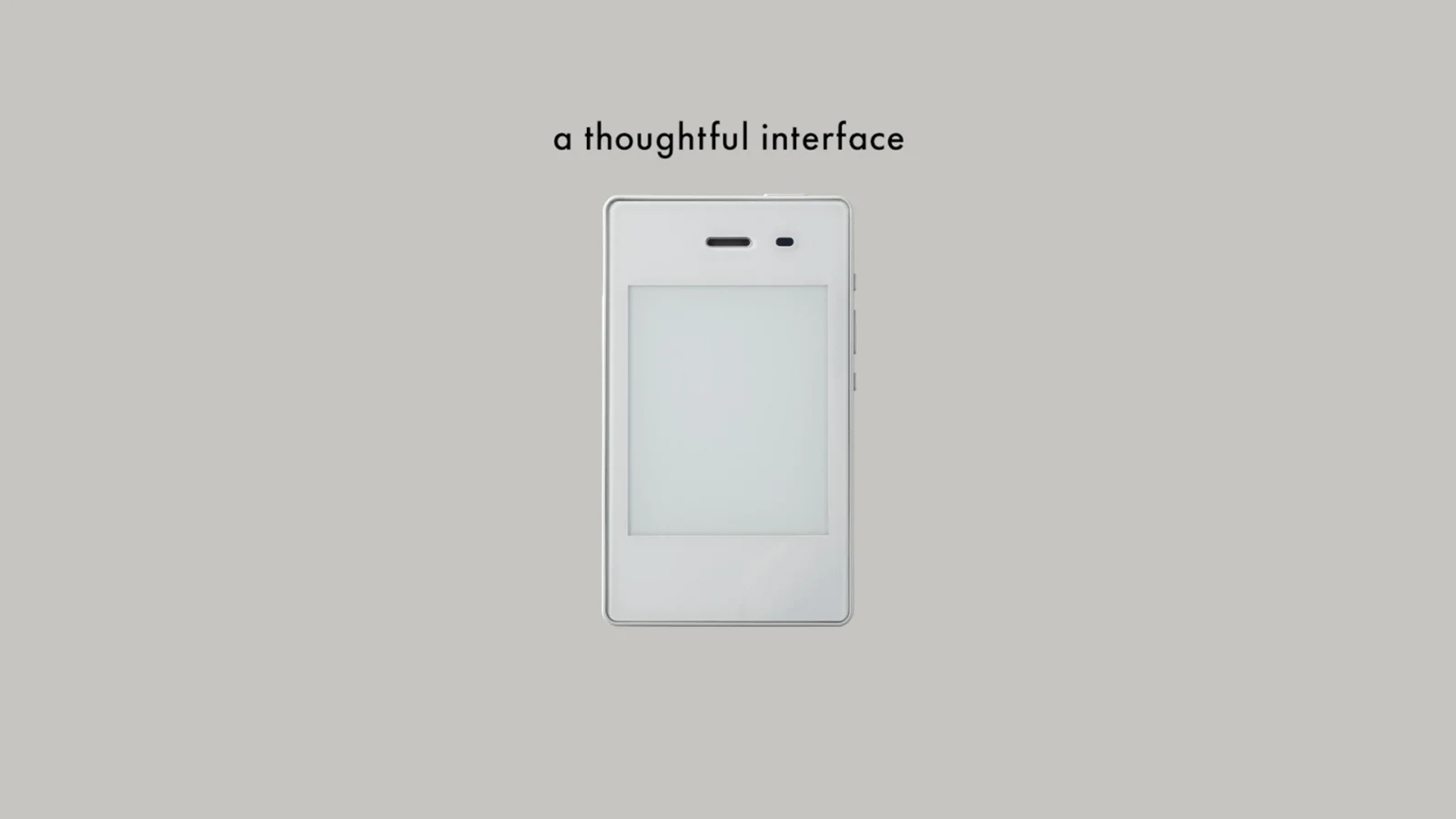 A Thoughtful Interface Cover