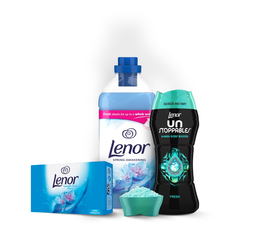 Lenor Laundry Washing Products wide range - Fabric conditioner, In-was scent booster and dryer sheets