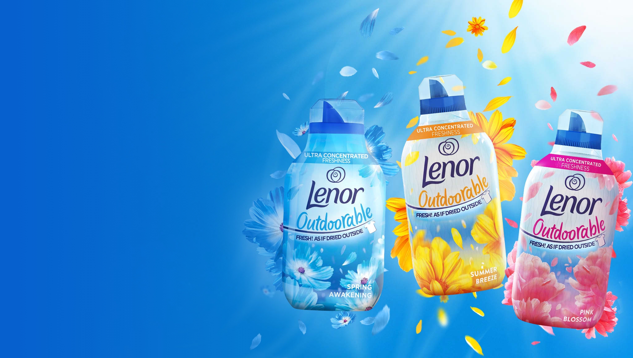 Fabric softener Lenor Outdoorable - Fresh, as if dried outside | Lenor UK