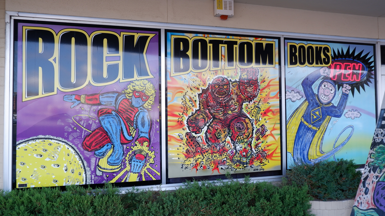 image of Rock Bottom Books Mural
