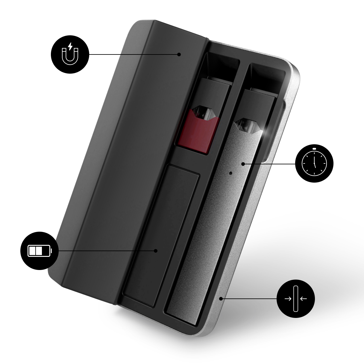 JUUL Charging Case Portable Vape E-Cigarette Power Bank JUUL