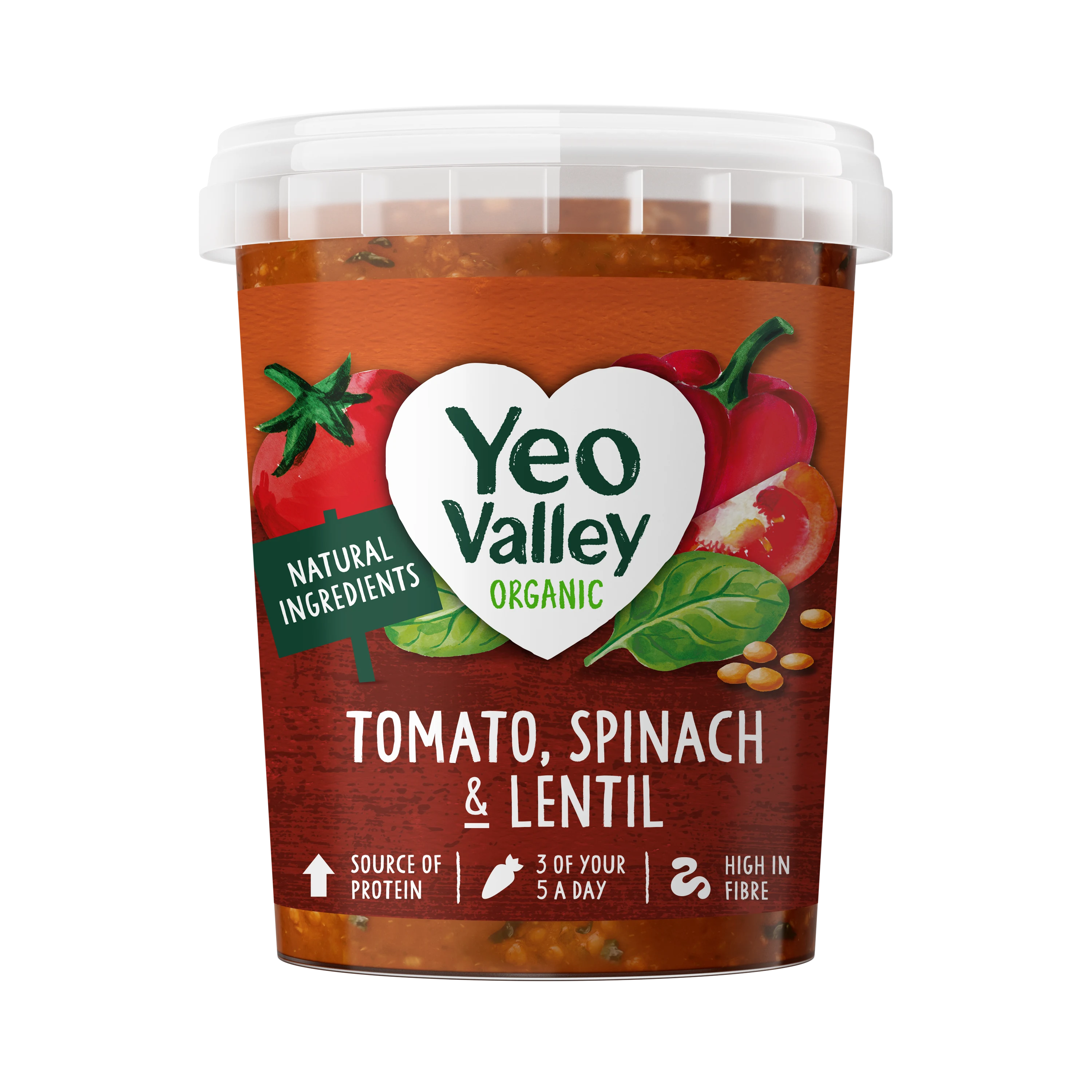 Tomato, Lentil and Spinach Soup in 400g size