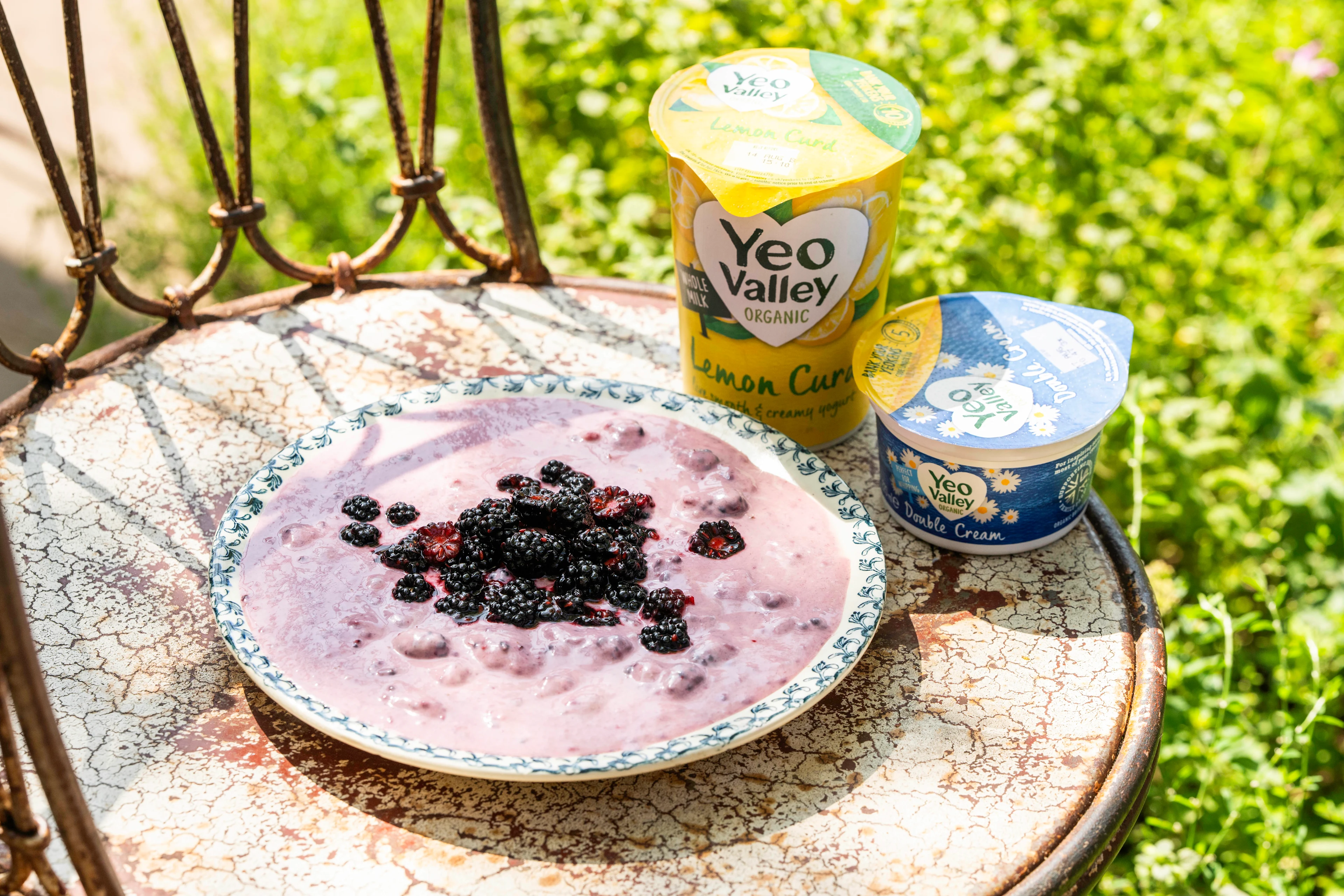 Blackberry & Lemon Curd Yogurt Fool