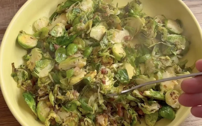 Recipe - Sprouts with Bacon, Chestnut and Thyme Butter