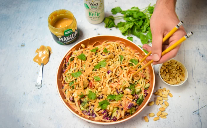 Recipe - Noodle Salad with a Thai Peanut Yogurt Dressing