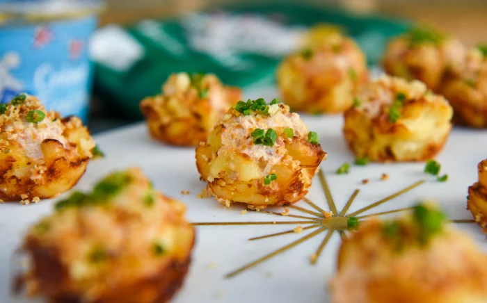 Recipe - Crab mac and cheese bites