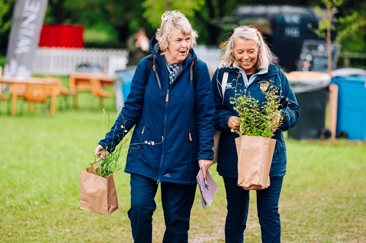 Happy Garden Festival Shoppers