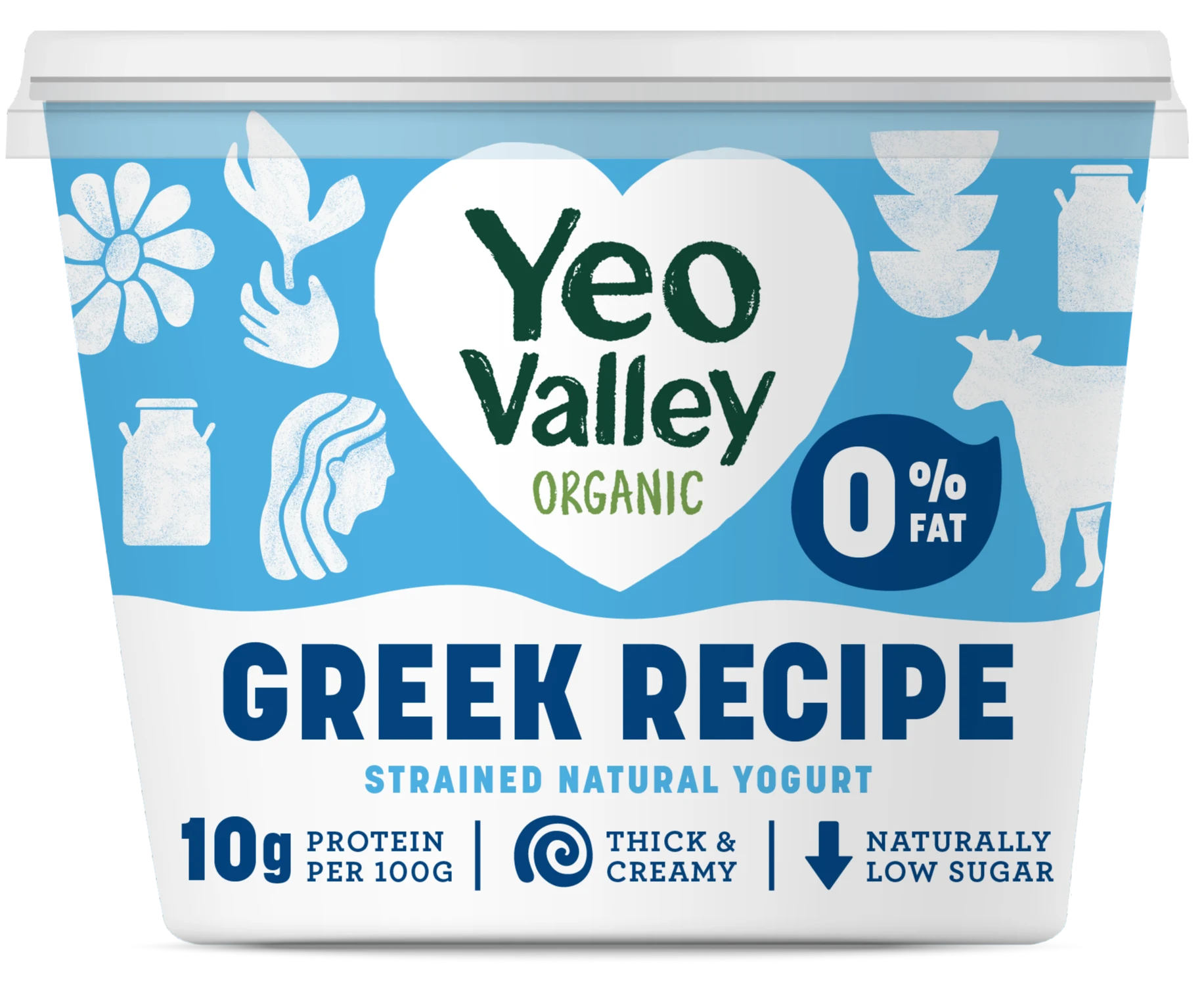 Greek Recipe 0% Fat Natural  in 450g size