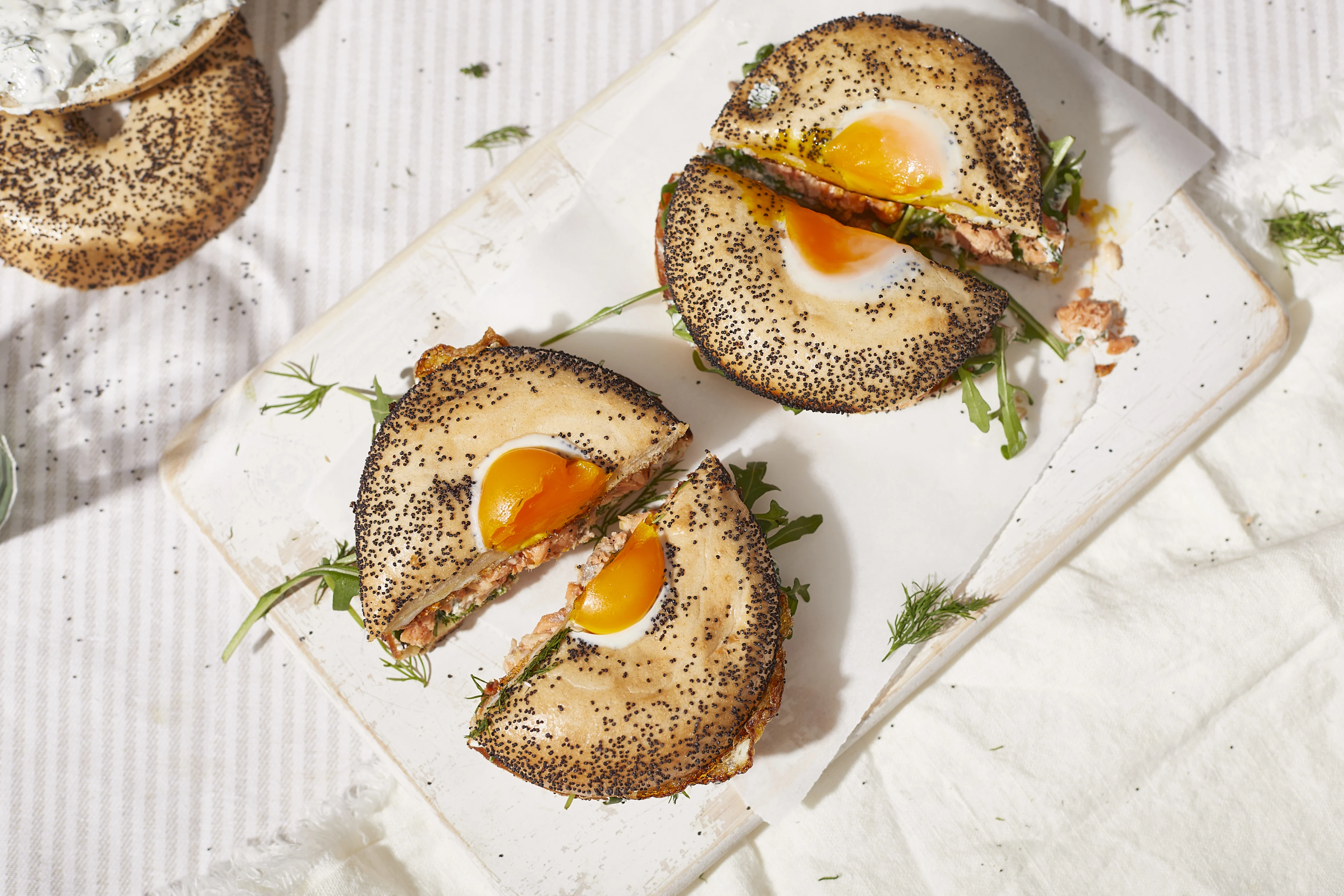 Recipe - Tinned Red Salmon Bagels