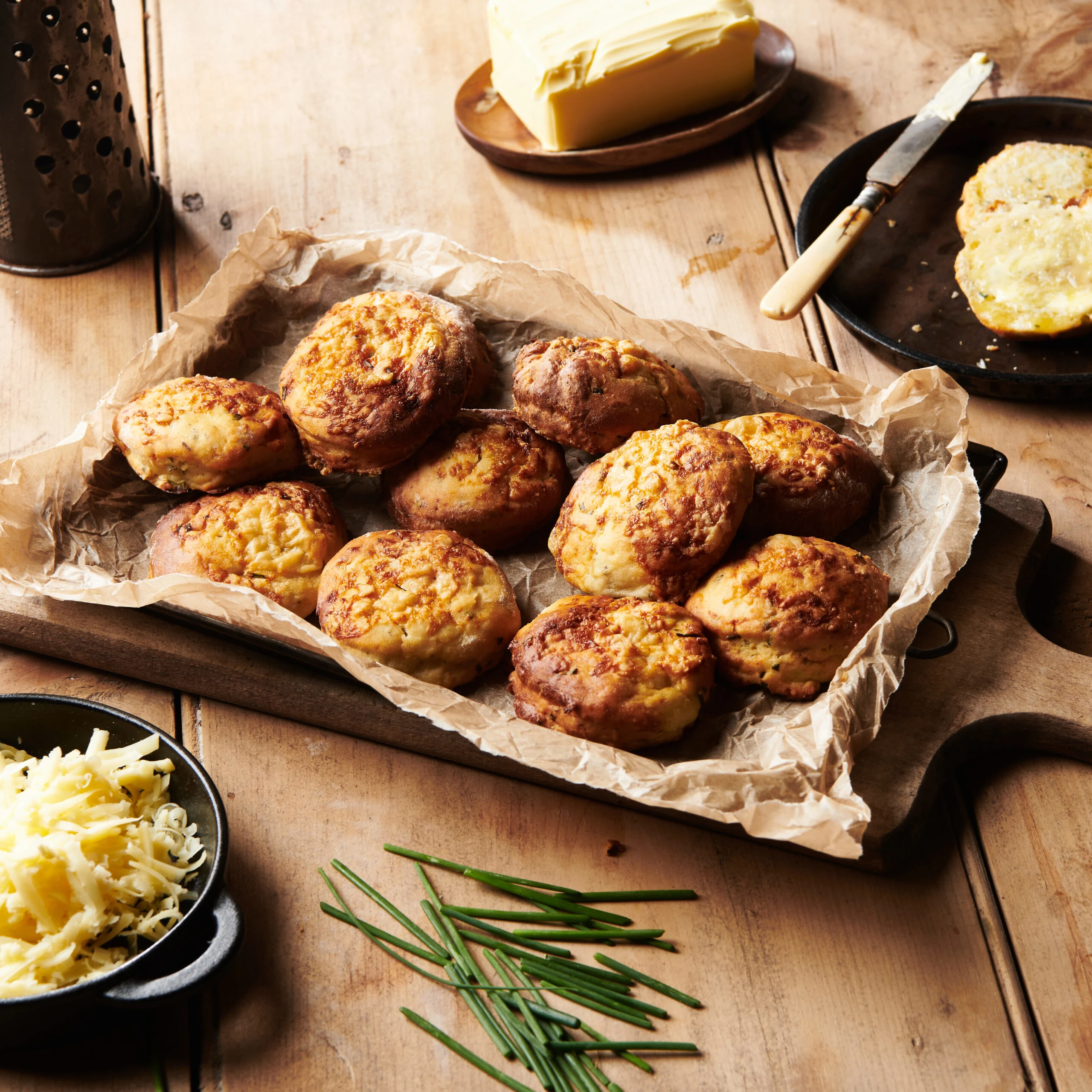 Recipe - Cheese and Chive Scones