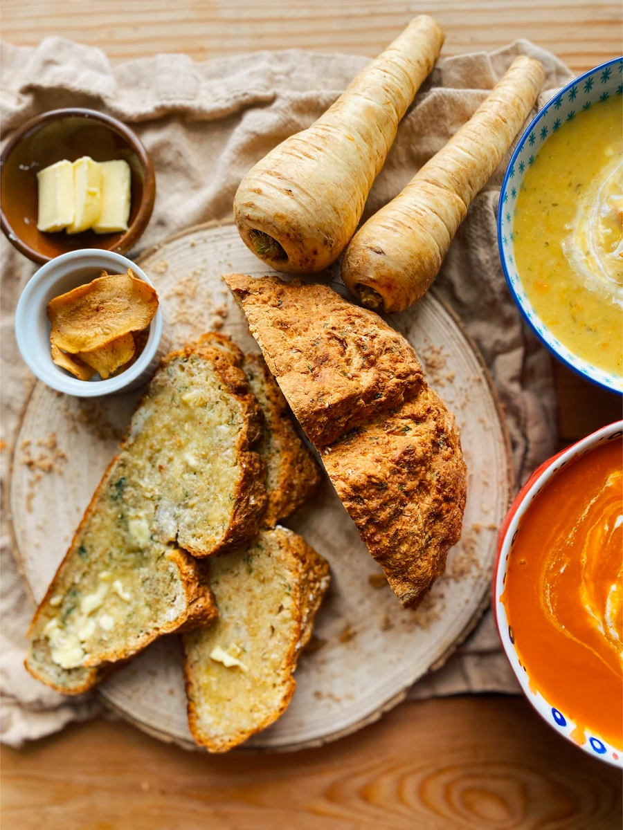 Recipe - Parsnip Soda Bread and Parsnip Crisps