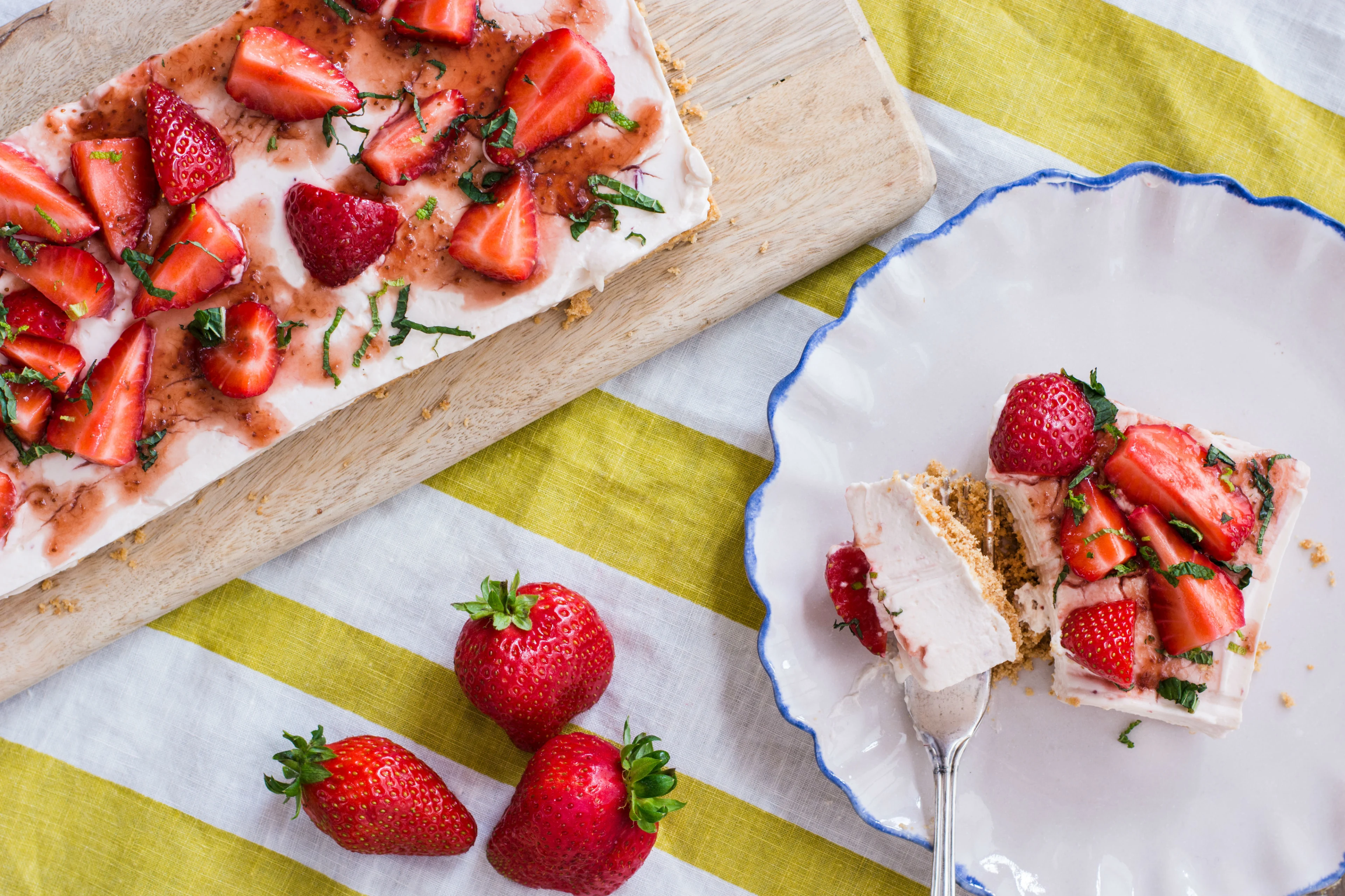 Recipe - Strawberry Cream Cheesecake