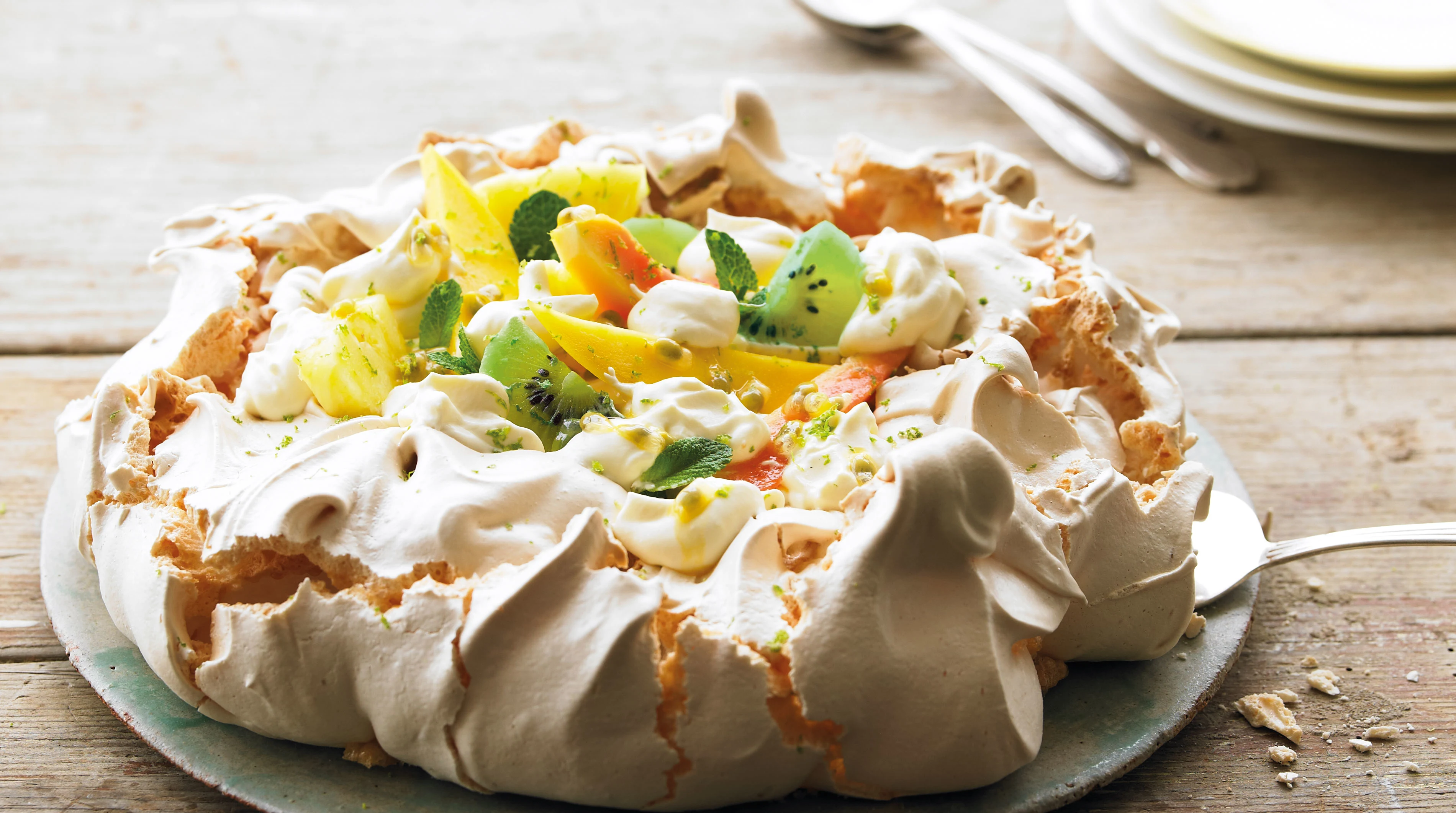 Recipe - Passion Fruit & Lemon Pavlova