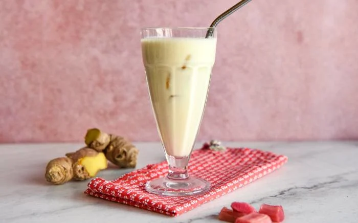 Recipe - Rhubarb and Ginger Milk Punch