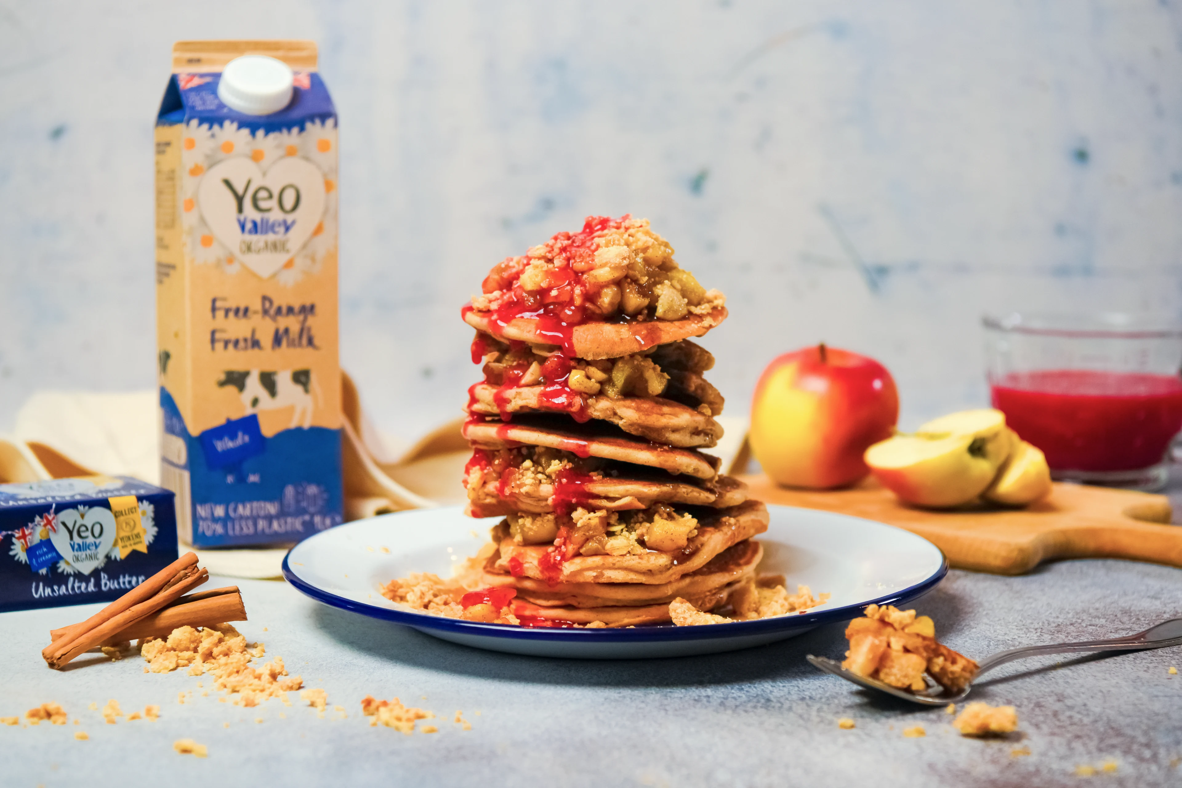 Recipe - Apple Crumble Buckwheat Pancakes