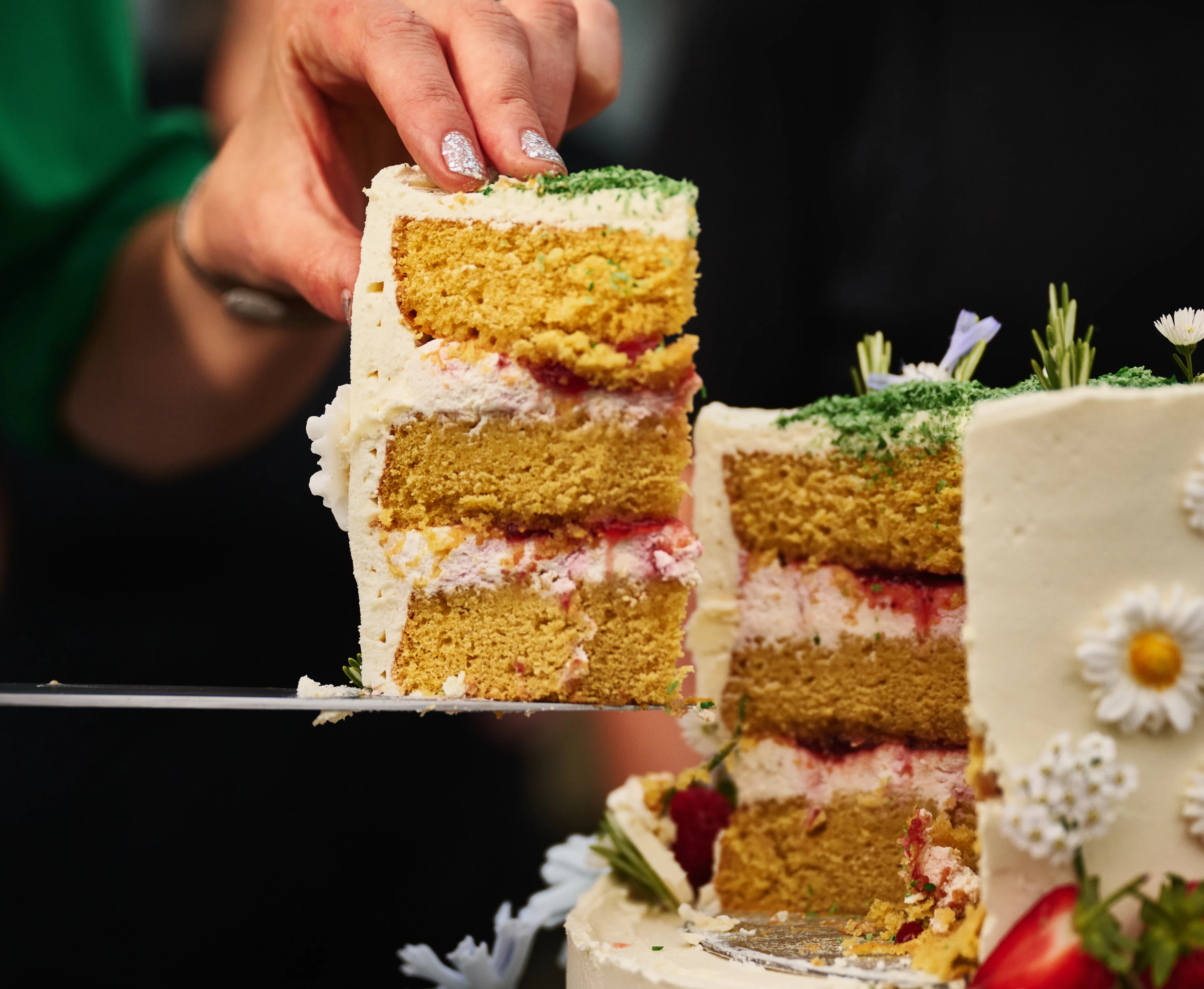 Recipe - Vanilla & Strawberry Cake: Top Layer