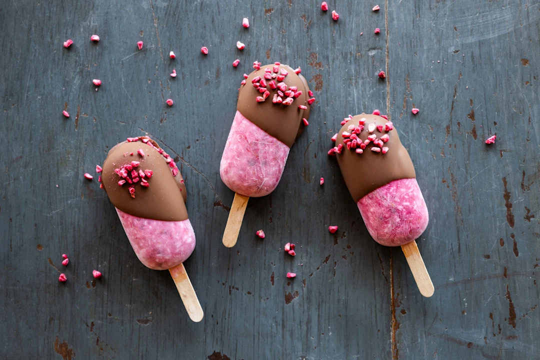 Pink Raspberry Lollies Raspberry Coconut Lollies - Yeo Valley Organic