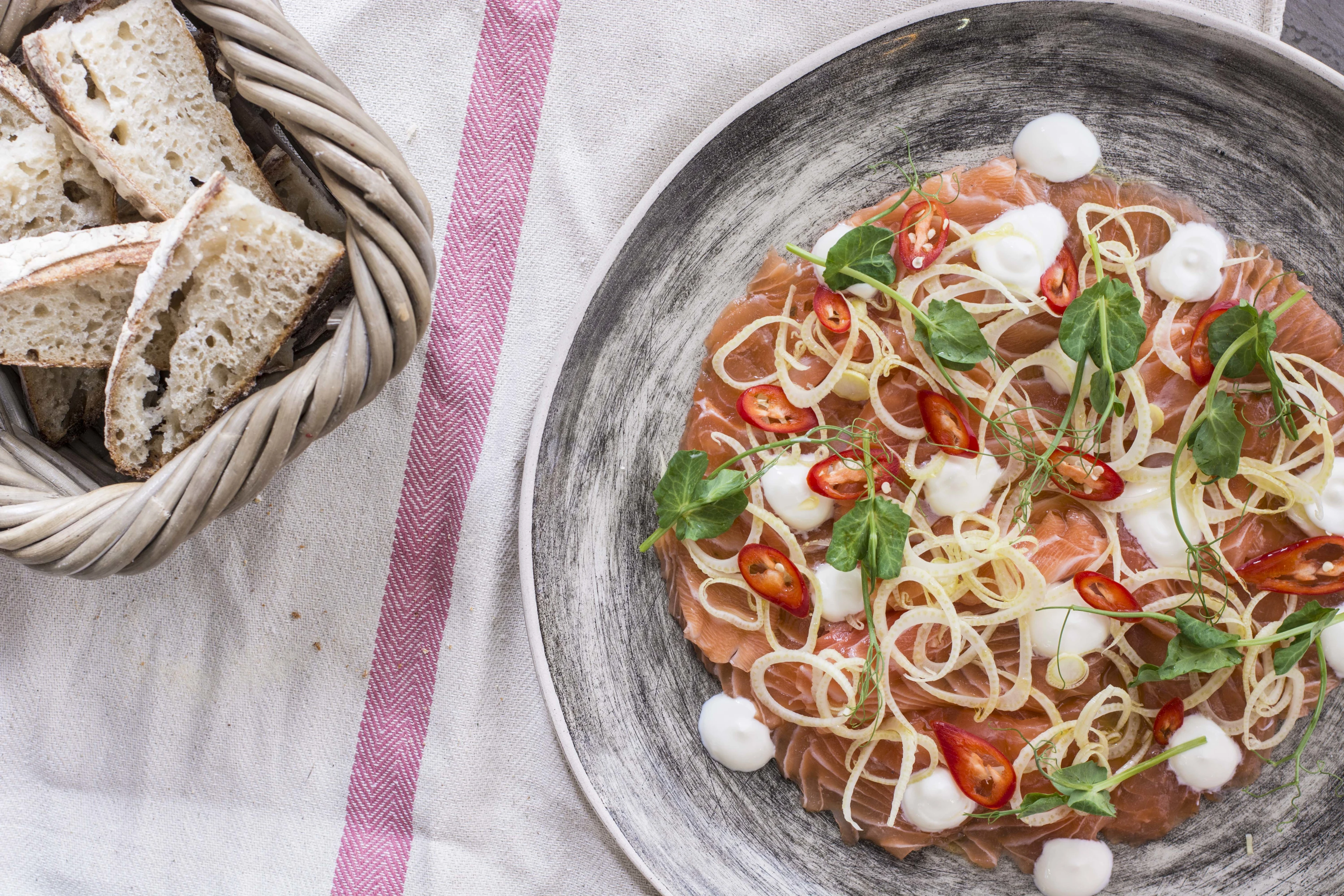 Recipe - Ceviche of Loch Duart Salmon with Miso and Creme Fraiche