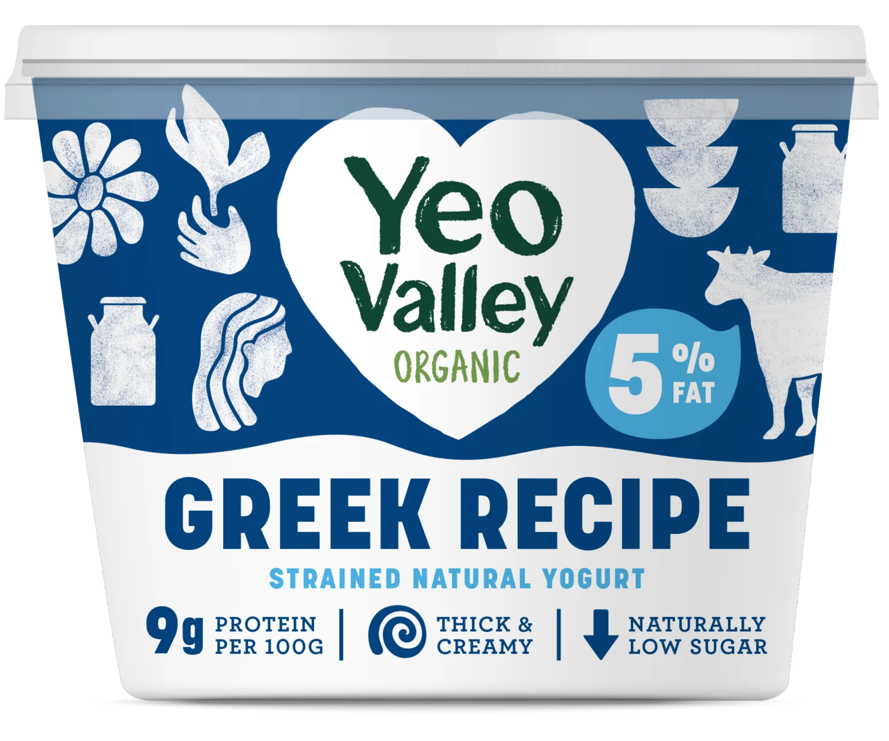 Greek Recipe 5% Fat Natural in 450g size