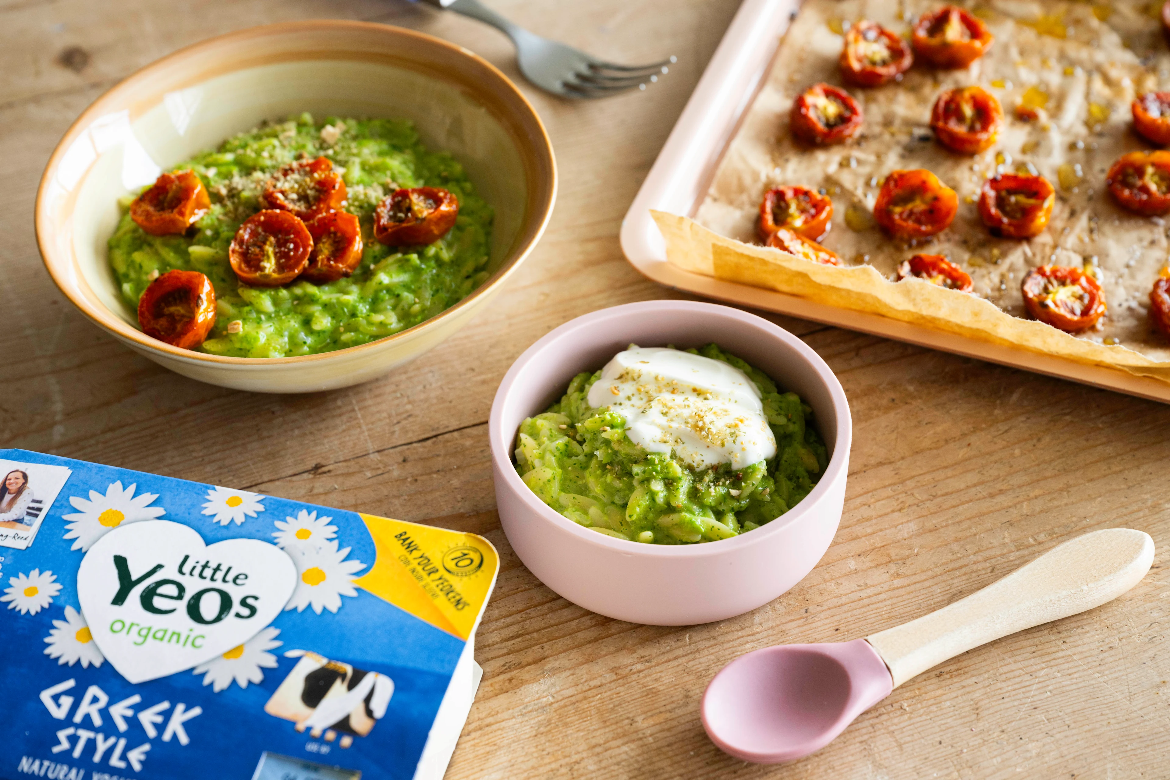 Creamy Green Orzo   