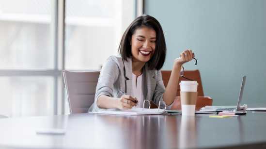 Woman with laptop