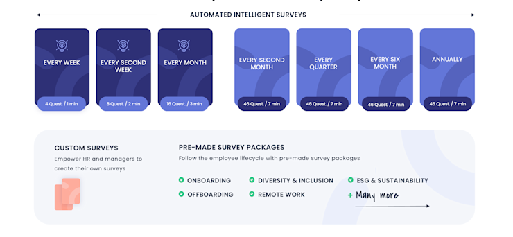 Employee engagement survey frequencies