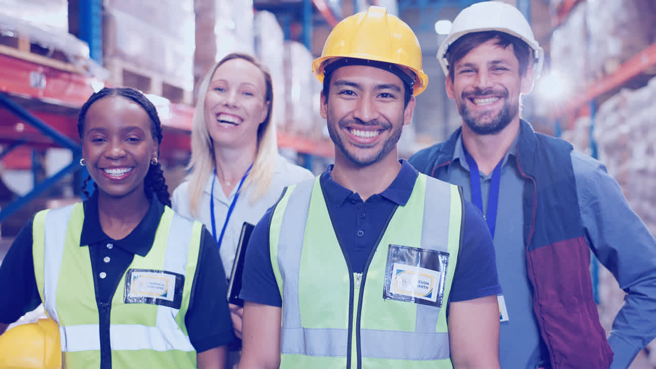 Group of professionals working together at the office