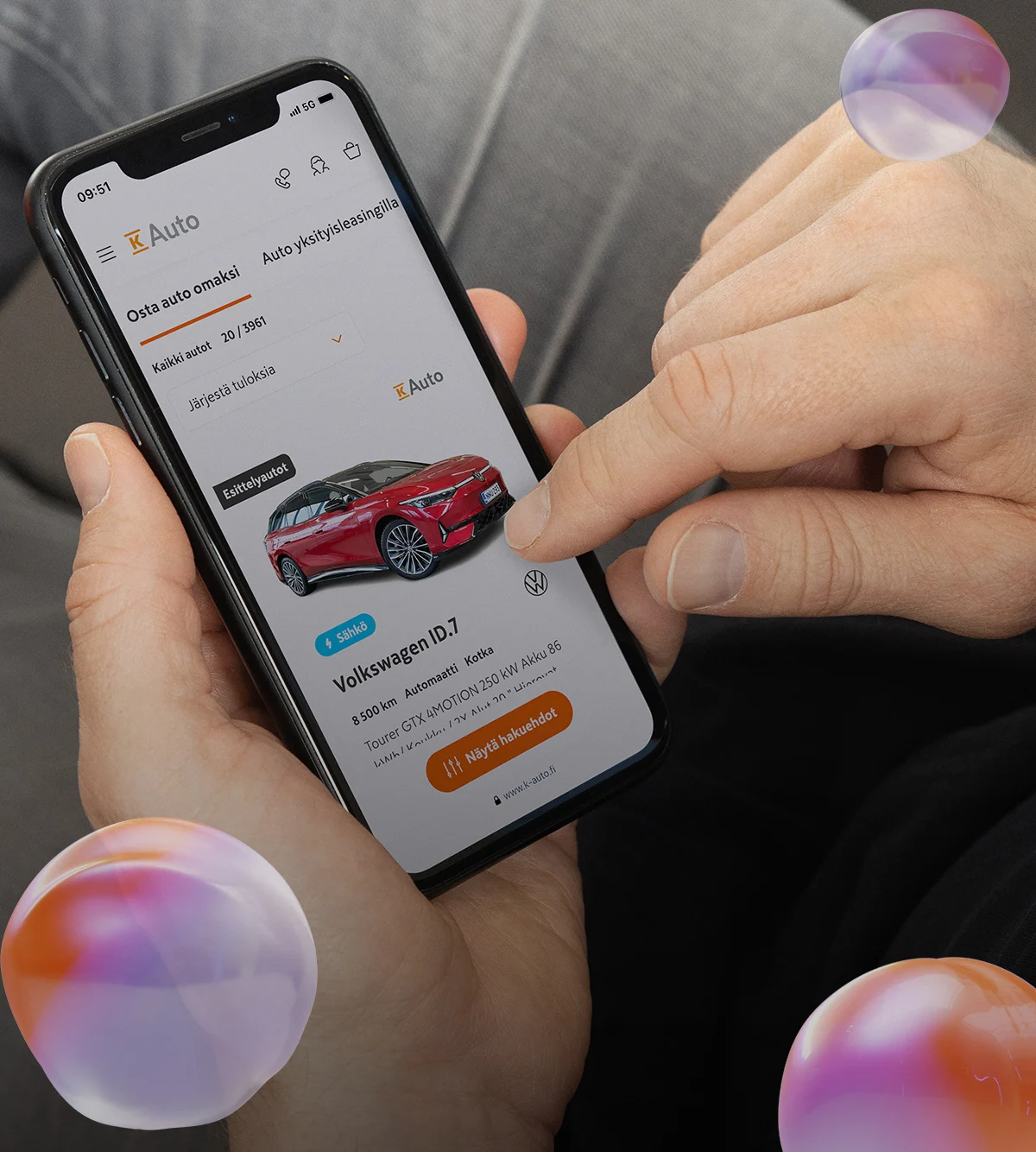 Ostamme Autosi - mobile hero