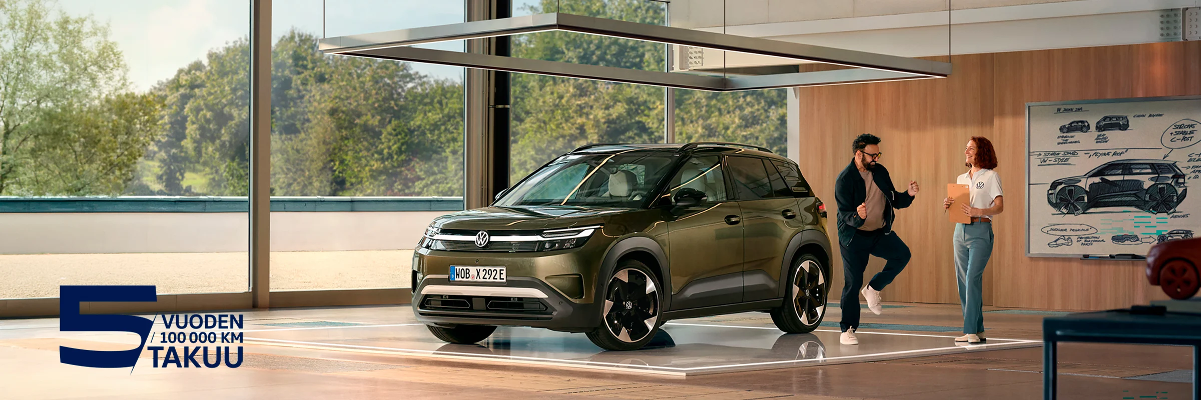 Volkswagen ID. Cross Uusi ID. Cross esim. 279 €/kk.
Korko 2,99 % + kulut
