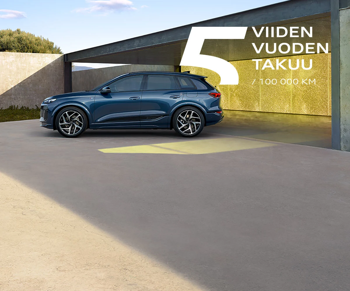 Audi Q6 e-tron quattro S line Huippuvarusteltu malli esim. 590 €/kk 