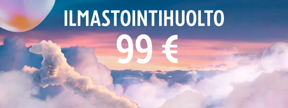 Unelmien huolto – ilmastointihuolto vain 99 €