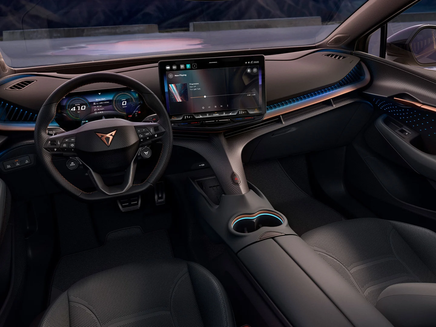 cupra-tavascan-dashboard-ambient-lighting-infotainment-system