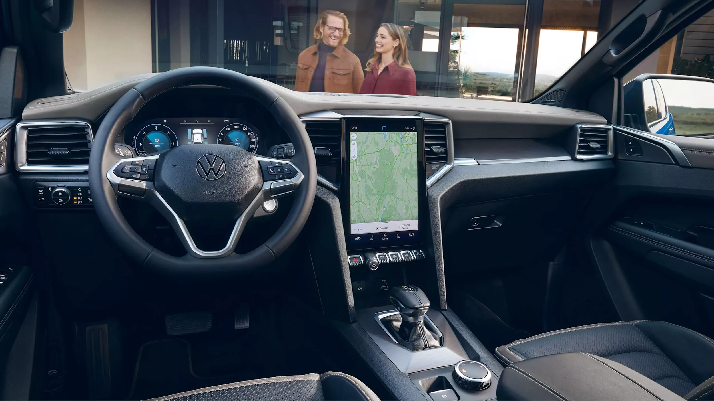 Volkswagen Amarokin ohjaamo ilman kuskia