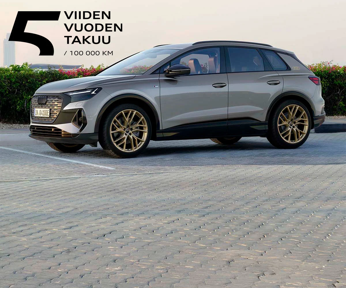 Audi Q4 e-tron 45 quattro Erä nopean toimituksen malleja esim. 540 €/kk  