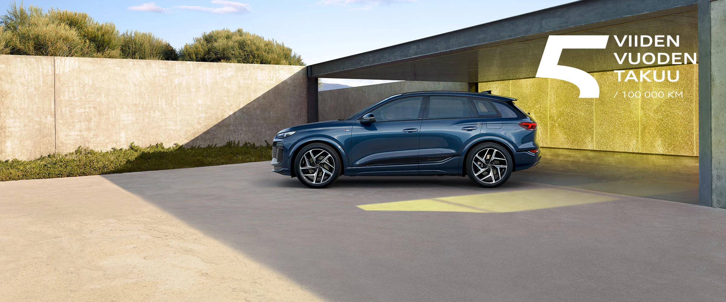 Audi Q6 e-tron quattro S line Huippuvarusteltu malli esim. 590 €/kk 