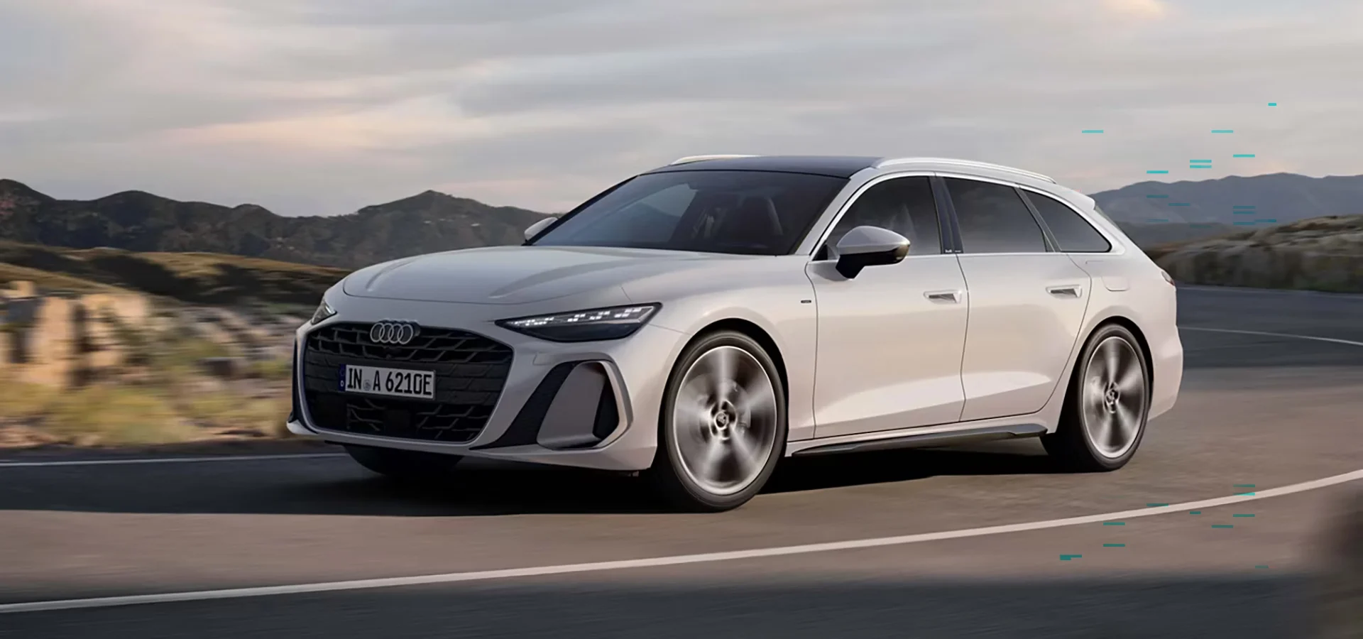 A6 e-tron maantiellä