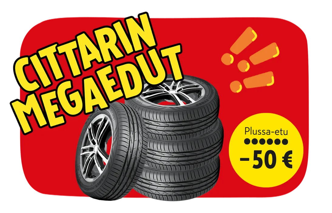 Cittarin Megaedut K-Autolla.