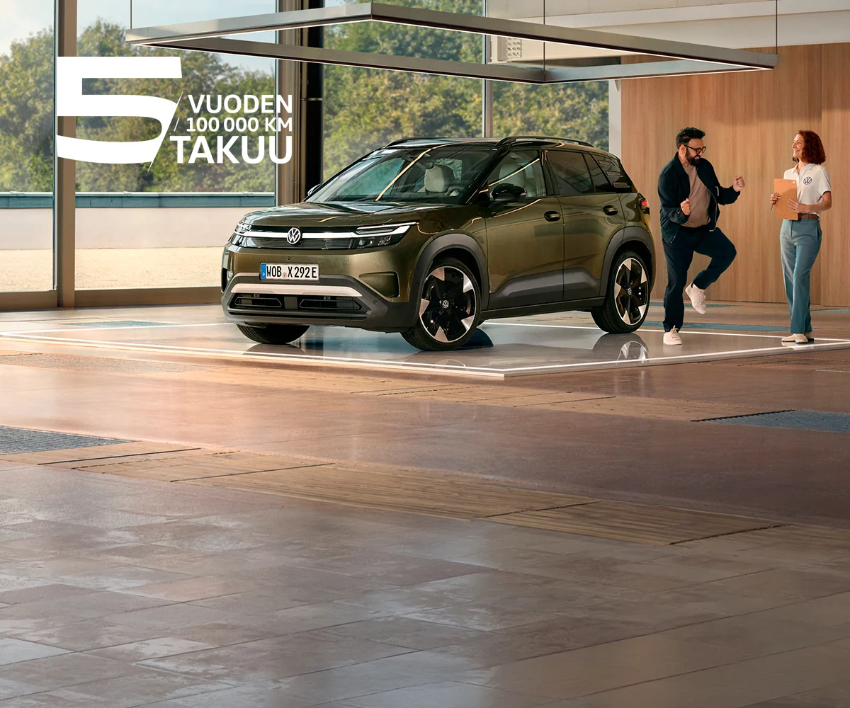 Volkswagen ID. Cross Uusi ID. Cross esim. 279 €/kk.
Korko 2,99 % + kulut