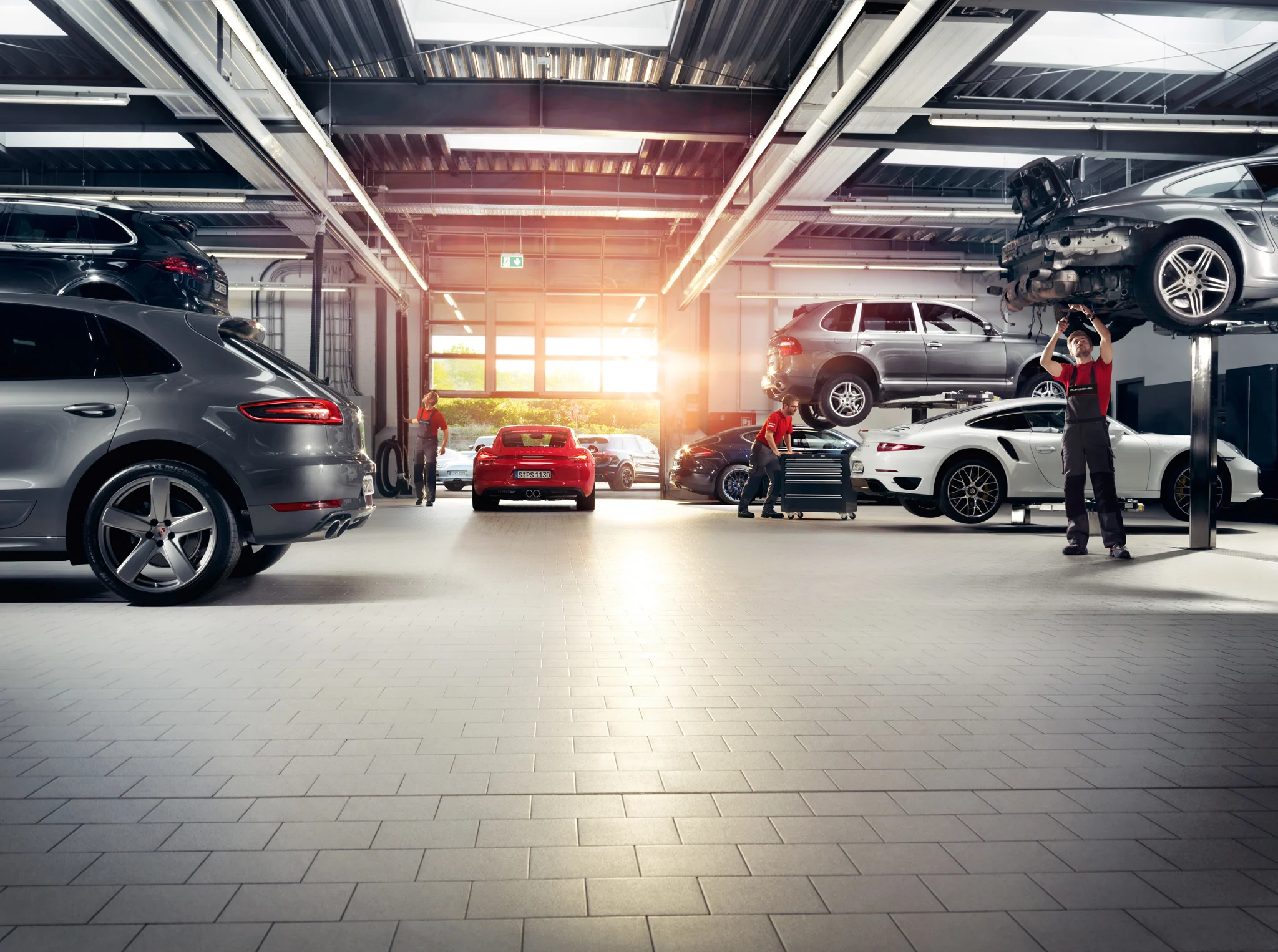 Porschen huoltokuva mekaanikkosivut