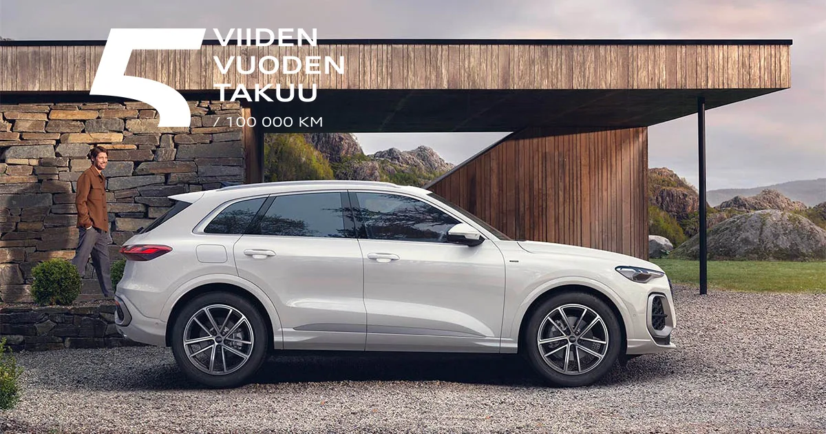 Audi Q5 e-hybrid pihalla.