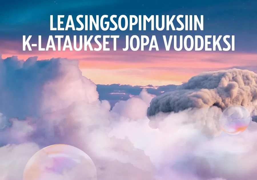 Unelmien leasing – uuden auton yksityisleasingiin jopa vuoden K-Lataukset veloituksetta