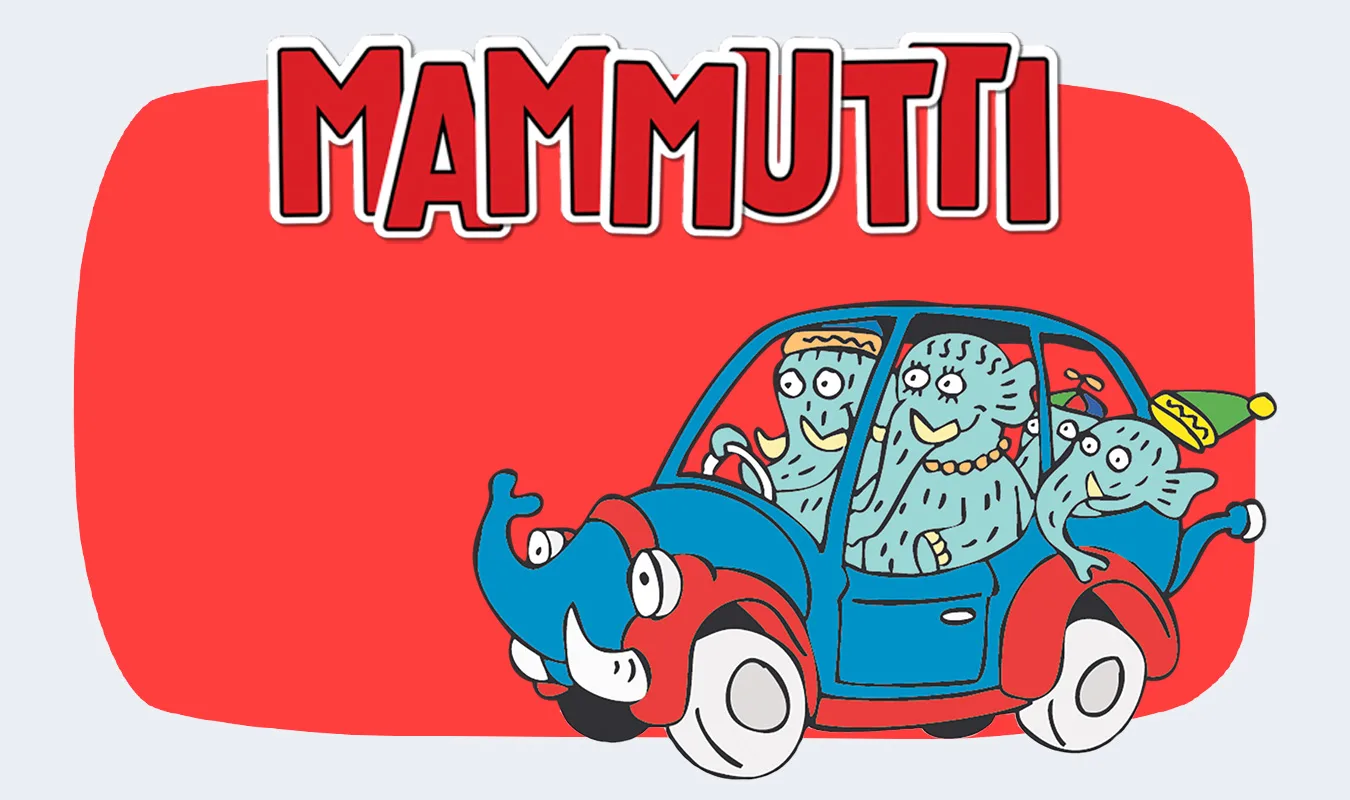 Mammuttimarkkinat - mammuttiperhe ajaa autolla