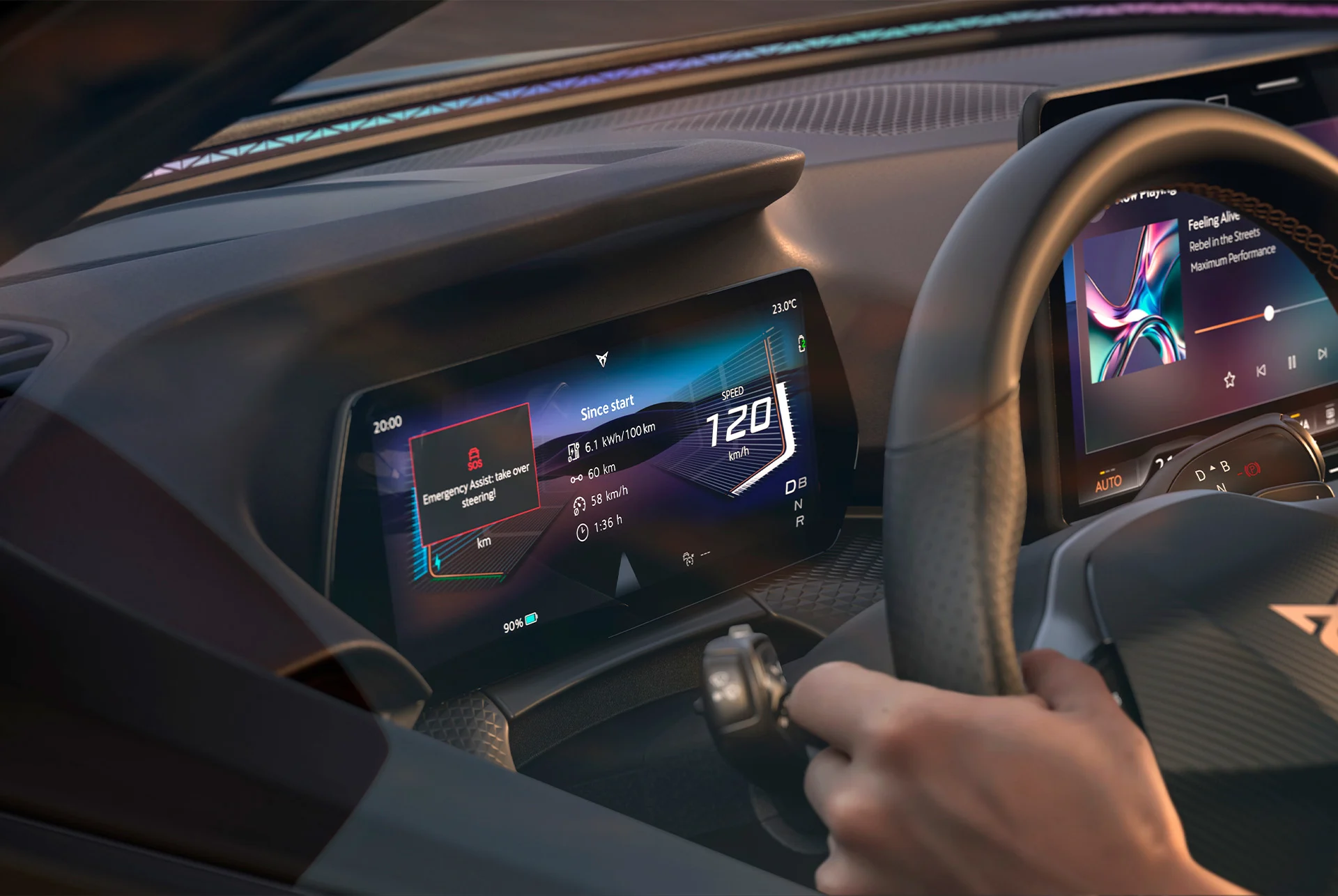 CUPRA Raval sisätilat