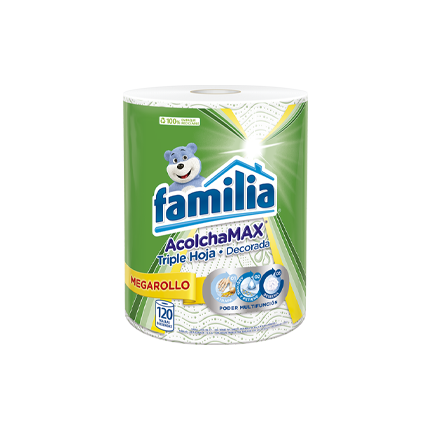 Toalla cocina FAMILIA acolchamax megarollo x120 hojas