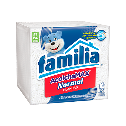 Servilletas Acolchamax Normal Blancas - Familia®